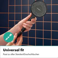 Vorschau: hansgrohe Activera Select S Handbrause 95 2 Strahlarten EcoSmart+ mit Booster, schwarz matt
