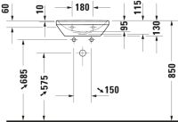 Vorschau: Duravit D-Neo Handwaschbecken rechteckig 45x33,5cm, weiß