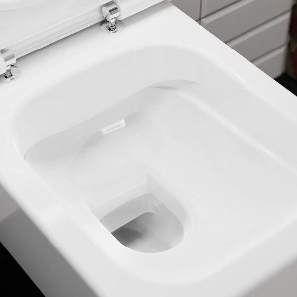 Hansgrohe EluPura Q Wand-WC spülrandlos, HygieneEffect, weiß