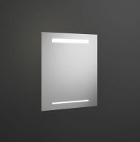 Burgbad Iveo Leuchtspiegel mit horizontaler LED-Beleuchtung, dimmbar, 55x64cm SIHH055PN326