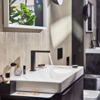 Vorschau: hansgrohe Xelu Q Waschtisch 80x48cm Ablage rechts & Hahnloch für Bedienelement, weiß
