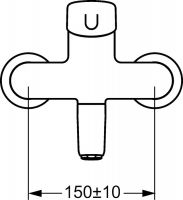 Vorschau: Hansa Hansamedipro Waschtisch-Einhand-Wandbatterie, 246mm, chrom