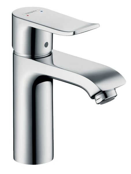 Hansgrohe Metris Einhebel-Waschtischmischer 110 LowFlow 3,5 l/min mit Ablaufgarnitur, chrom