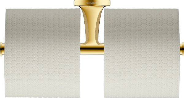 Duravit Starck T Papierrollenhalter doppelt, zum Schrauben/Kleben, gold 0099383400