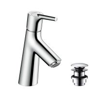 Vorschau: Hansgrohe Talis S Einhebel-Waschtischmischer 80 mit Push-Open Ablaufgarnitur, chrom 72011000