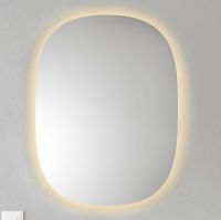 Vorschau: Geberit Option Oval Lichtspiegel 60x80cm mit indirekter Beleuchtung