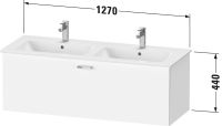 Vorschau: Duravit XBase Waschtischunterschrank 127,5cm, passend zu Doppelwaschtisch ME by Starck 233613