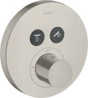 Vorschau: Axor ShowerSelect Thermostat Round Unterputz für 2 Verbraucher, rund stainless steel 36723800
