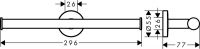 Vorschau: Hansgrohe Logis Universal Ersatzpapierrollenhalter, chrom