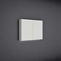 Vorschau: Burgbad Devio Spiegelschrank 100x76cm, LED-Beleuchtung, 2 Spiegeltüren, veloursgrau matt SPWD100F7216 