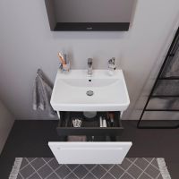 Vorschau: Duravit No.1 Badmöbel-Set 65cm mit Waschtisch, Spiegelschrank, 1 Auszug und Innenschublade