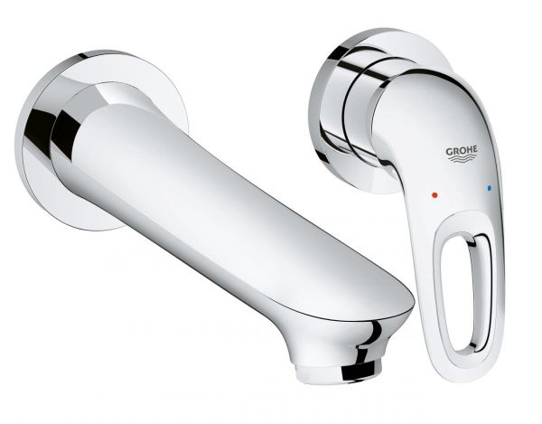 Grohe Eurostyle 2-Loch-Waschtischbatterie, offener Hebelgriff, Ausladung 203mm, chrom