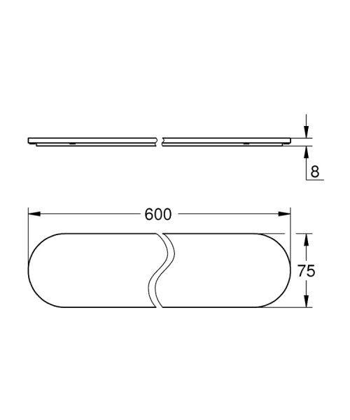 Grohe Selection Glasplatte ohne Halter 41057000 1