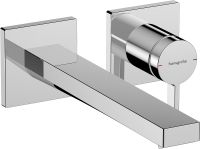 Hansgrohe Tecturis E Waschtischarmatur Unterputz für Wandmontage mit Auslauf 22,5cm, chrom, 73051000