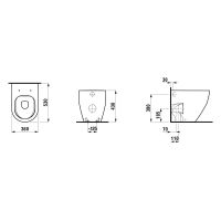 Vorschau: Laufen Pro Stand-WC spülrandlos 53x36cm, weiß 82295.6