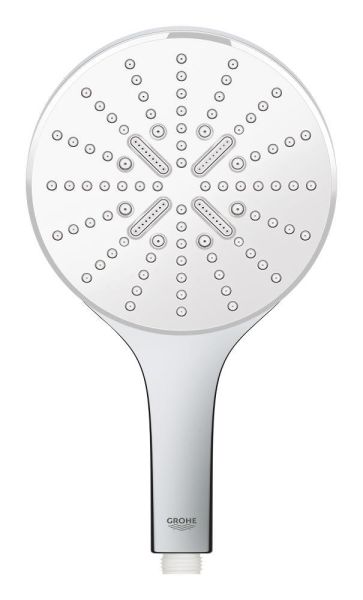 Grohe Vitalio SmartActive 150 Handbrause mit 3 Strahlarten, chrom/weiß