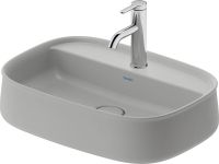 Duravit Zencha Aufsatzbecken 55x39cm WonderGliss grau matt 23745567711