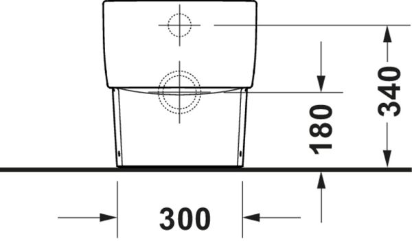 Duravit Balcoon Stand-WC, Abgang waagerecht, rimless, clay terra matt