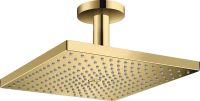 hansgrohe Raindance E Duschkopf 300 mit Deckenanschluss, polished gold optic 26251990 hansgrohe Raindance E Duschkopf 300 mit Deckenanschluss, polished gold optic 26251990