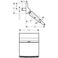 Vorschau: Hansgrohe Raindance Rainfall Stream 150 1jet Kopfbrause, chrom