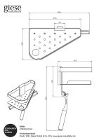 Vorschau: Giese Newport Eckduschkorb mit Halter für Rasierer, Haken und Wischer, Kleben und Schrauben, schwarz