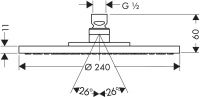 Vorschau: Axor Starck 240 1jet Tellerkopfbrause