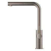 Vorschau: Grohe Blue 2.0 5-in-1-Armatur, L-Auslauf, ausziehbar, hard graphite gebürstet