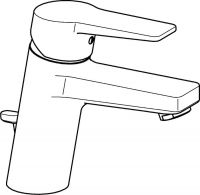 Vorschau: Hansa Hansatwist Waschtisch-Einhand-Einlochbatterie, Niederdruck, 121mm, chrom