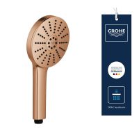 Vorschau: Grohe Vitalio Joy+ 120 Handbrause 6,3 l/min, 3 Strahlarten, warm sunset gebürstet