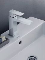Duravit Manhattan Einhebel-Waschtischarmatur M mit Zugstangen-Ablaufgarnitur wassersparend, chrom MH1022001010