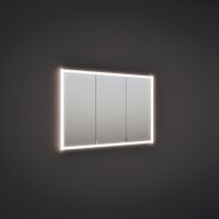 Vorschau: Burgbad rl20 Spiegelschrank 121x80cm mit Klarglas Lichtrahmen, Wandeinbau