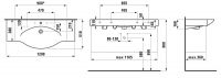 Vorschau: Laufen Palace Waschtisch unterbaufähig, 120x51cm, weiß_1