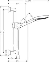 Vorschau: Axor Citterio Brauseset mit Raindance Select S 120 3jet Handbrause