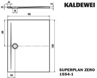 Vorschau: Kaldewei Superplan Zero bodenebene Rechteck-Duschfläche 120x90cm Mod.1554-1