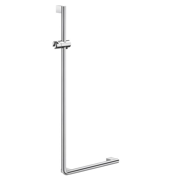 Smedbo Living L-förmiger Haltegriff links 123x53cm, chrom FK814
