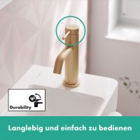 Vorschau: Hansgrohe Tecturis S Waschtischarmatur 80 CoolStart wassersparend+, Zugstange, brushed bronze