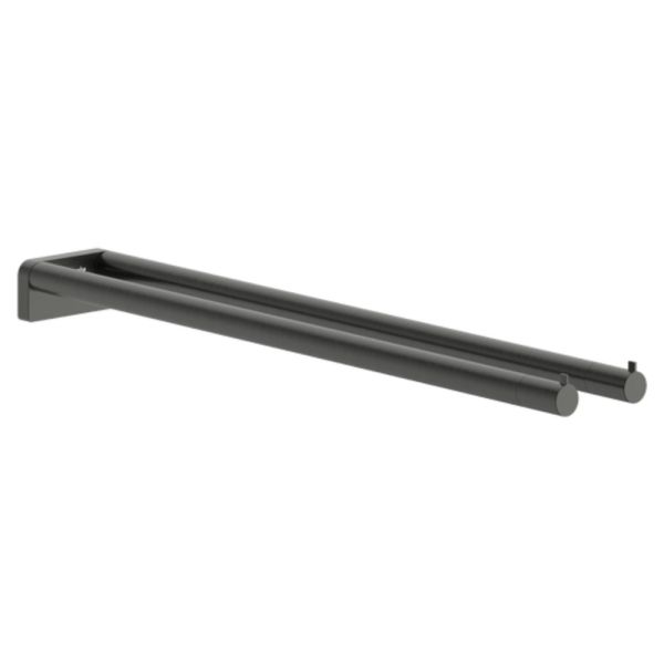 hansgrohe AddStoris S Handtuchhalter zweiarmig, brushed black chrome 41787340