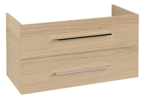 Villeroy&Boch Avento Waschtischunterschrank mit 2 Auszügen, Breite 98cm, nordic oak, A89200VJ