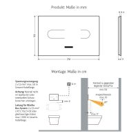 Vorschau: WimTec OCEAN T6 WC-Betätigung - HyPlus UP320 12 V Netzbetrieb für Spülkasten Geberit Sigma