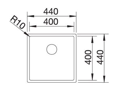 Blanco Claron 400-IF Edelstahlspüle, edelstahl Durinox®