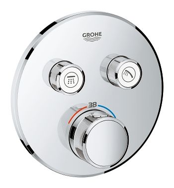 Grohe Grohtherm SmartControl Thermostat mit 2 Absperrventilen, wassersparend, chrom