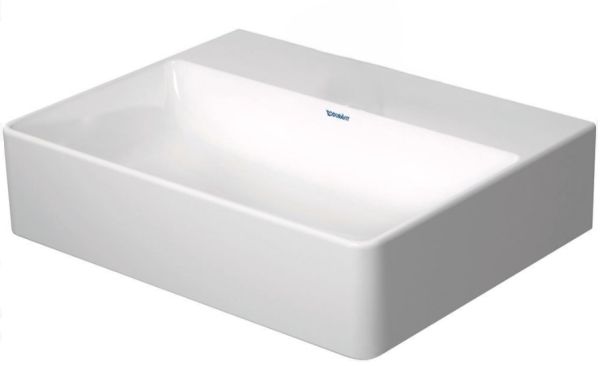 Duravit DuraSquare Handwaschbecken rechteckig 45x35cm, ohne Hahnloch, geschliffen, weiß 0732450079