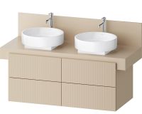 Vorschau: Duravit Balcoon Waschtischunterschrank 120x57x53,4cm für 2 Aufsatzbecken, sandbeige matt 