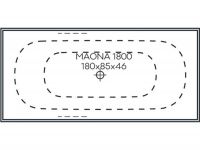 Vorschau: Polypex MAONA 1800 Rechteck-Badewanne 180x85cm