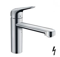 Hansgrohe Focus M42 Einhebel-Küchenmischer für offene Warmwasserbereiter, chrom