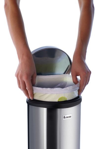 Smedbo Outline Lite Kosmetikeimer 6L, edelstahl gebürstet