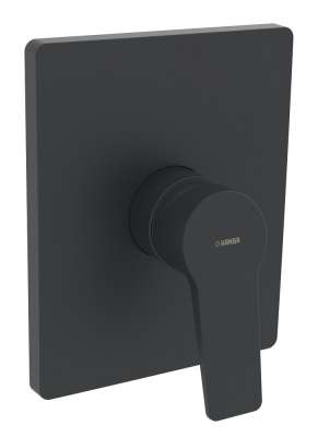 Hansa 89859085 Fertigmontageset Einhand-Brausebatterie HANSATWIST – Chrom, Mit Schalldämpfer & BLUECLICK Rosettenträger, Für Einfache Montage