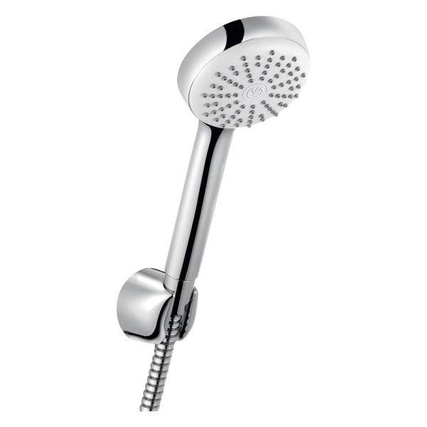 Kludi Logo Wannen-Brause-Set mit Brausehalter, 1 Strahlart, chrom 6801005-00