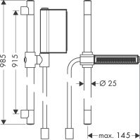 Vorschau: Axor One Brauseset 0,90m mit One Handbrause 2jet