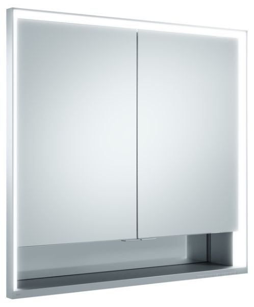 Keuco Royal Lumos Spiegelschrank für Wandeinbau, 2 kurze Türen, 70x73,5cm 14317171301